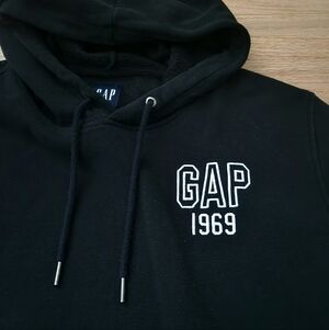 GAP 1969 Black Hoodie for Men Size Large